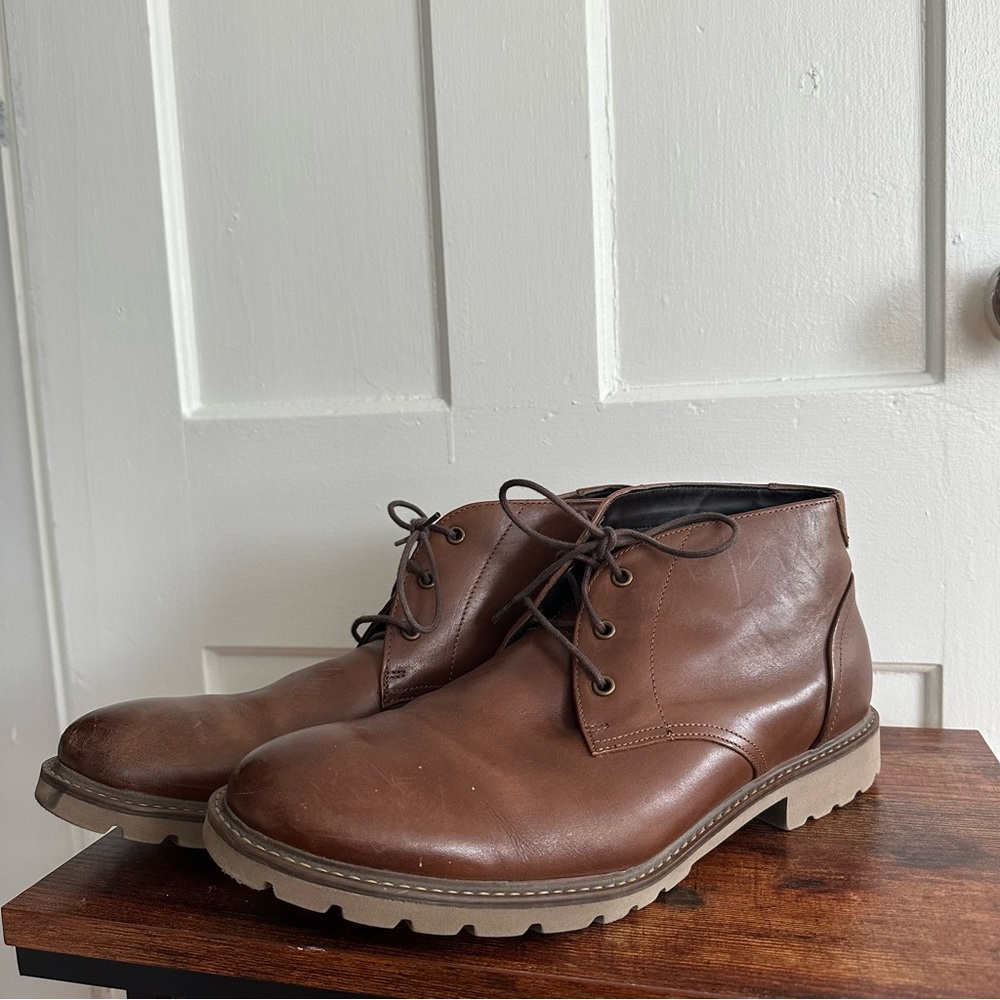 Rockport Genuine Leather Brown Dress Boots